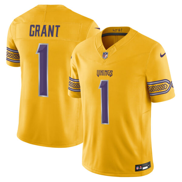 Minnesota Vikings Bud Grant 2026 "Rivalries" Vapor Limited Jersey - All Stitched - Gold