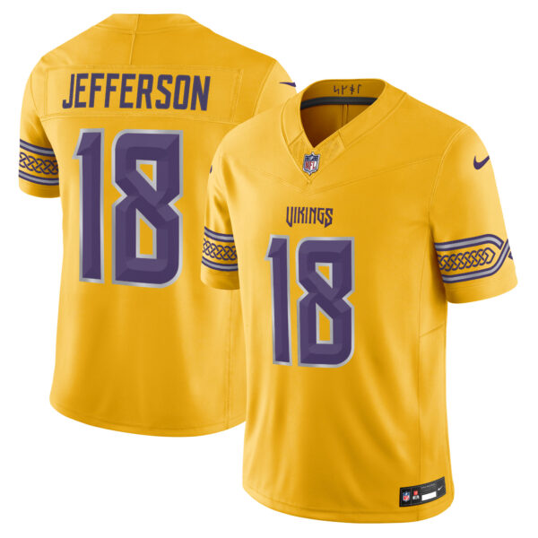 Minnesota Vikings Justin Jefferson 2026 "Rivalries" Vapor Limited Jersey - All Stitched - Gold
