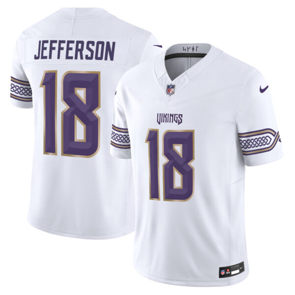Minnesota Vikings Justin Jefferson 2026 "Rivalries" Vapor Limited Jersey - All Stitched - White