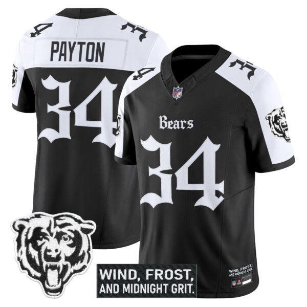 Chicago Bears Walter Payton 'Gothic Midway Legacy' Vapor Limited Jersey - All Stitched - Alternate