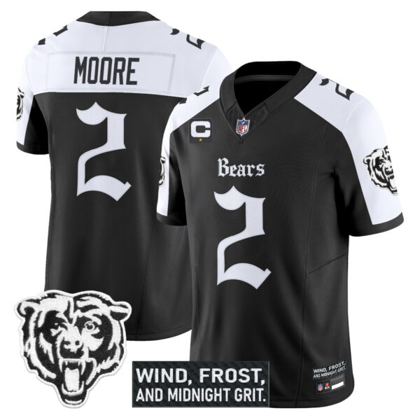 Chicago Bears D.J. Moore 'Gothic Midway Legacy' Vapor Limited Jersey - All Stitched - Alternate