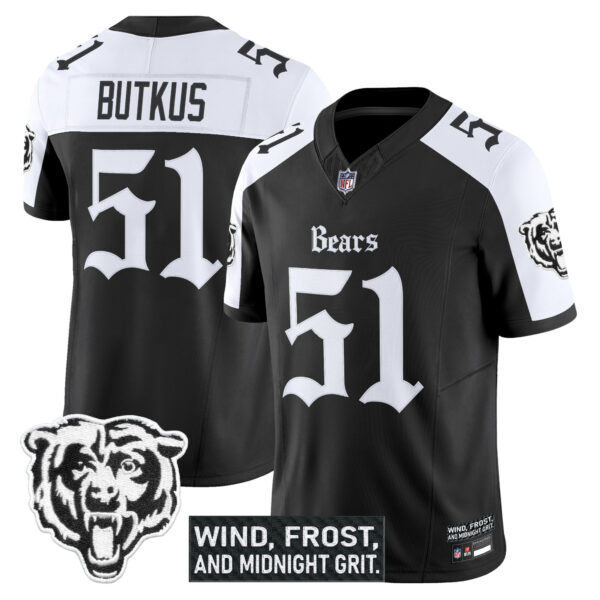 Chicago Bears Dick Butkus 'Gothic Midway Legacy' Vapor Limited Jersey - All Stitched - Alternate