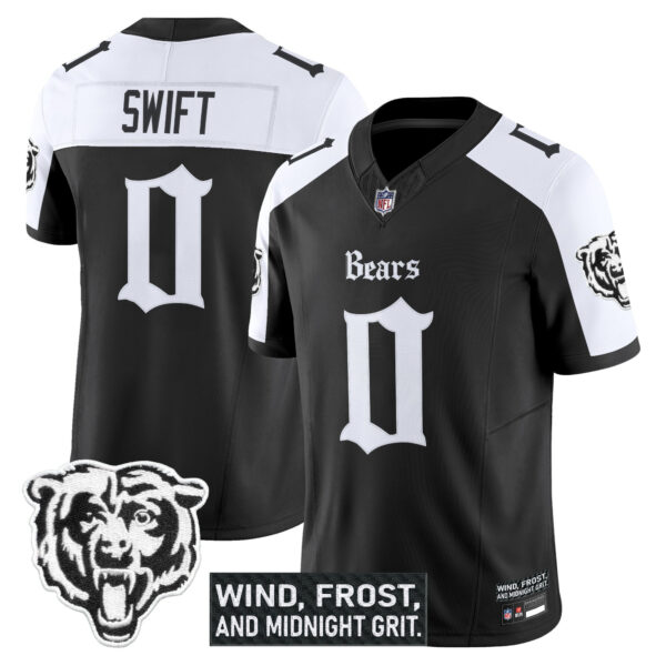 Chicago Bears D'Andre Swift 'Gothic Midway Legacy' Vapor Limited Jersey - All Stitched - Alternate