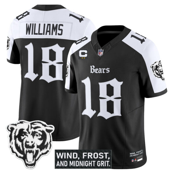 Chicago Bears Caleb Williams 'Gothic Midway Legacy' Vapor Limited Jersey - All Stitched - Alternate