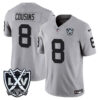 Las Vegas Raiders Kirk Cousins 2026 Vapor Limited Jersey - All Stitched - Gray