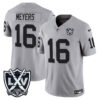 Las Vegas Raiders Jakobi Meyers 2026 Vapor Limited Jersey - All Stitched - Gray