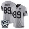 Las Vegas Raiders Brock Bowers 2026 Vapor Limited Jersey - All Stitched - Gray