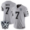 Las Vegas Raiders Geno Smith 2026 Vapor Limited Jersey - All Stitched - Gray