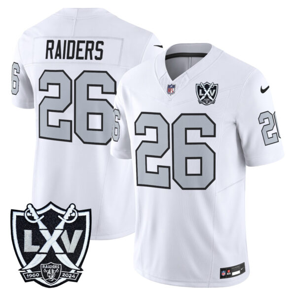 Las Vegas Raiders #26 Raiders 2026 Vapor Limited Jersey - All Stitched - White