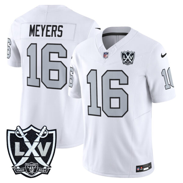 Las Vegas Raiders Jakobi Meyers 2026 Vapor Limited Jersey - All Stitched - White