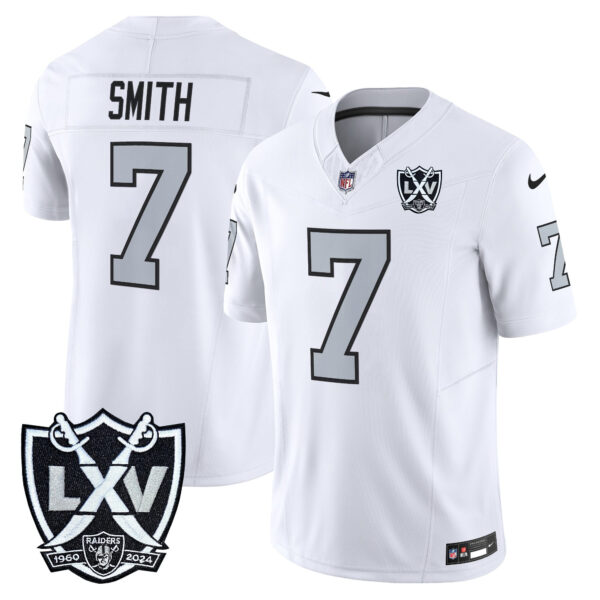 Las Vegas Raiders Geno Smith 2026 Vapor Limited Jersey - All Stitched - White