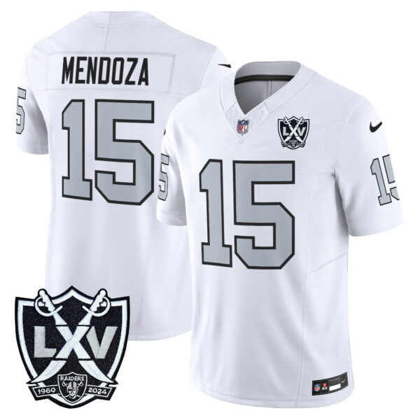 Las Vegas Raiders Fernando Mendoza 2026 Vapor Limited Jersey - All Stitched - White