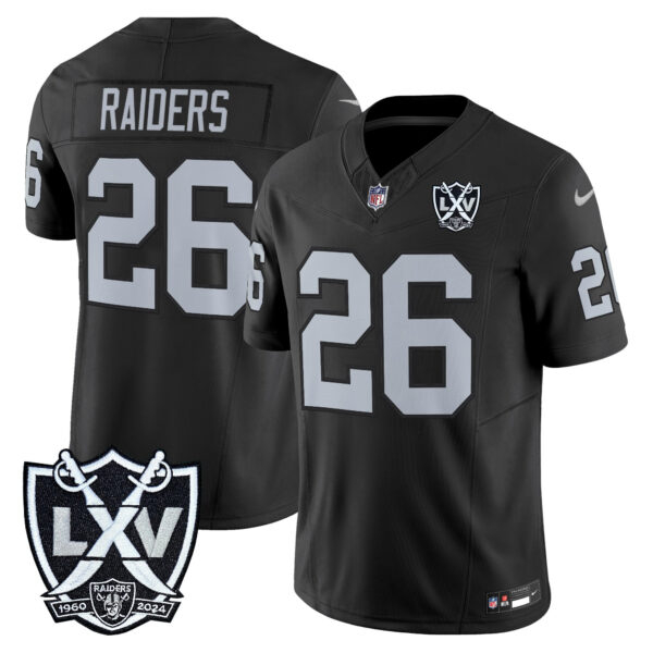 Las Vegas Raiders #26 Raiders 2026 Vapor Limited Jersey - All Stitched - Black
