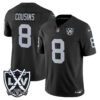 Las Vegas Raiders Kirk Cousins 2026 Vapor Limited Jersey - All Stitched - Black