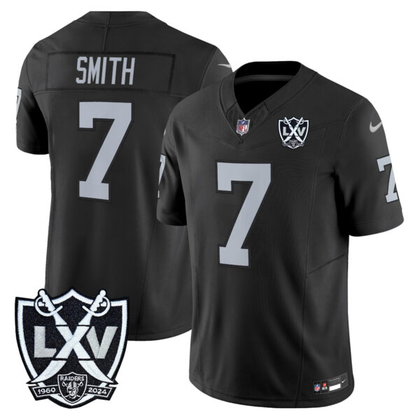 Las Vegas Raiders Geno Smith 2026 Vapor Limited Jersey - All Stitched - Black