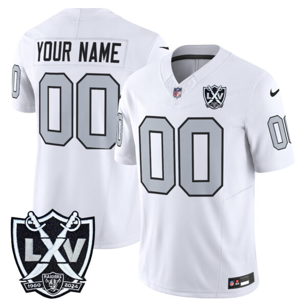 Las Vegas Raiders 2026 Vapor Limited Custom Jersey - All Stitched - White