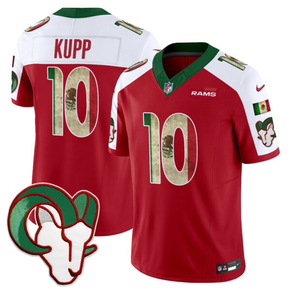 Los Angeles Rams Cooper Kupp 2025 Mexico Vapor Limited Jersey - All Stitched - Red Alternate