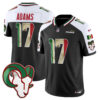 Los Angeles Rams Davante Adams 2025 Mexico Vapor Limited Jersey - All Stitched - Black Alternate