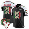 Los Angeles Rams Eric Dickerson 2025 Mexico Vapor Limited Jersey - All Stitched - Black Alternate