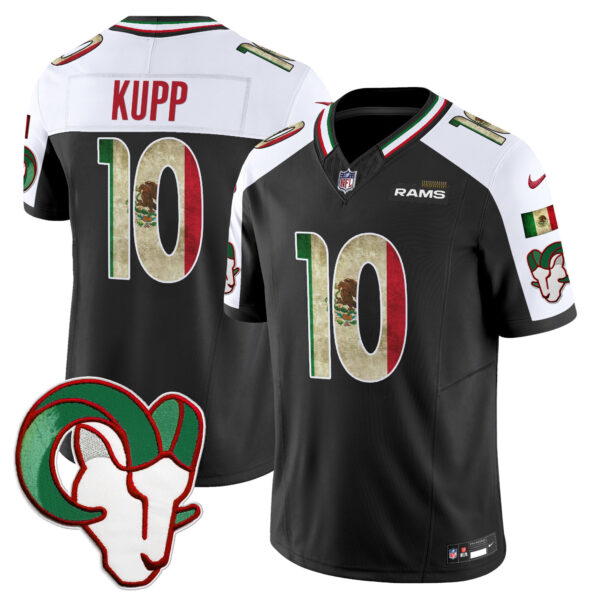 Los Angeles Rams Cooper Kupp 2025 Mexico Vapor Limited Jersey - All Stitched - Black Alternate