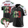 Los Angeles Rams Horn Up 213 2025 Mexico Vapor Limited Jersey - All Stitched - Black Alternate