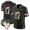 Los Angeles Rams Davante Adams 2025 Mexico Vapor Limited Jersey - All Stitched - Black