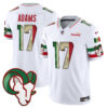 Los Angeles Rams Davante Adams 2025 Mexico Vapor Limited Jersey - All Stitched - White
