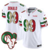 Los Angeles Rams Aaron Donald 2025 Mexico Vapor Limited Jersey - All Stitched - White