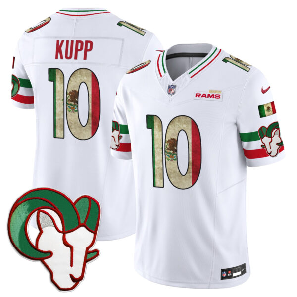 Los Angeles Rams Cooper Kupp 2025 Mexico Vapor Limited Jersey - All Stitched - White