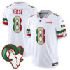 Los Angeles Rams Jared Verse 2025 Mexico Vapor Limited Jersey - All Stitched - White