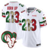 Los Angeles Rams Horn Up 213 2025 Mexico Vapor Limited Jersey - All Stitched - White