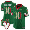 Los Angeles Rams 2025 Mexico Vapor Limited Custom Jersey - All Stitched - Green