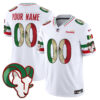 Los Angeles Rams 2025 Mexico Vapor Limited Custom Jersey - All Stitched - White