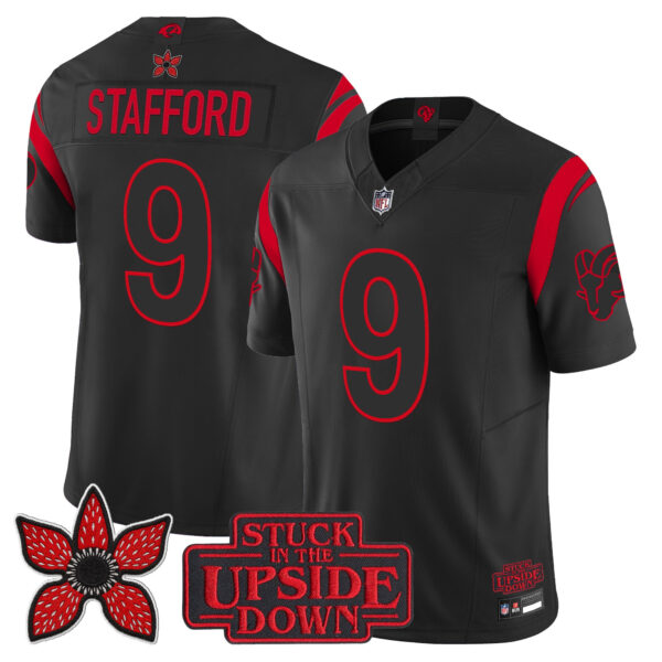 Los Angeles Rams Matthew Stafford 'Stranger Things Edition' Vapor Limited Jersey - All Stitched
