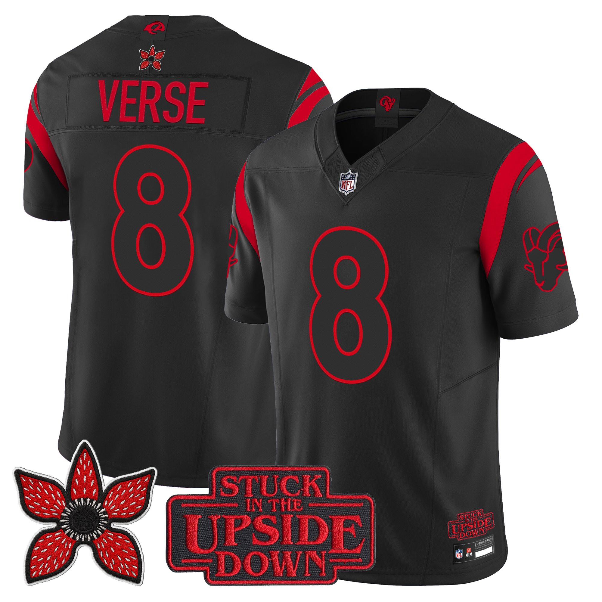 Los Angeles Rams Jared Verse 'Stranger Things Edition' Vapor Limited Jersey - All Stitched