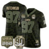Detroit Lions Aidan Hutchinson 2026 Salute to Service Vapor Jersey - All Stitched - Camo