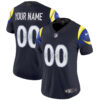 Women's Los Angeles Rams 2025 "Rivalries" Vapor Limited Custom Jersey - All Stitched - Navy Rivalries