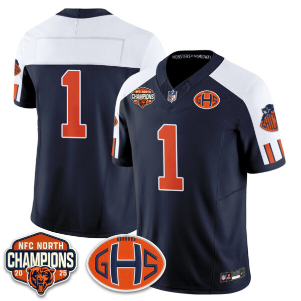 Chicago Bears Team 2026 Rivalries Split Edition Vapor Jersey - All Stitched - Navy Alternate