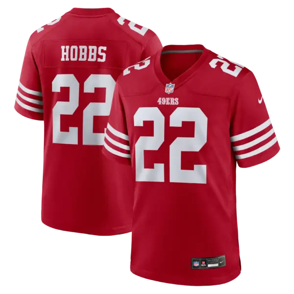 San Francisco 49ers Nate Hobbs Vapor Limited Jersey - All Stitched - Scarlet