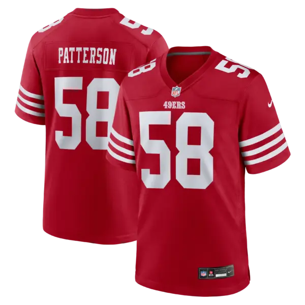 San Francisco 49ers Jarrett Patterson Vapor Limited Jersey - All Stitched - Scarlet