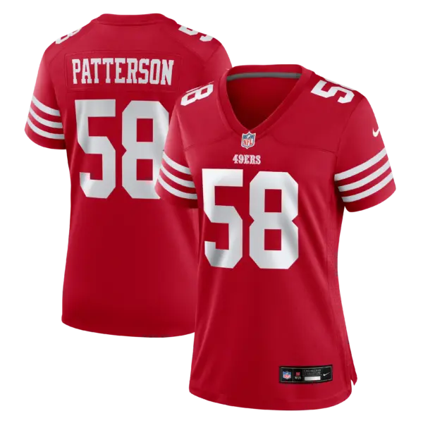 Women's San Francisco 49ers Jarrett Patterson Vapor Limited Jersey - All Stitched - Scarlet
