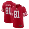 San Francisco 49ers Wesley Grimes Vapor Limited Jersey - All Stitched - Scarlet