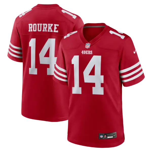 San Francisco 49ers Kurtis Rourke Vapor Limited Jersey - All Stitched - Scarlet