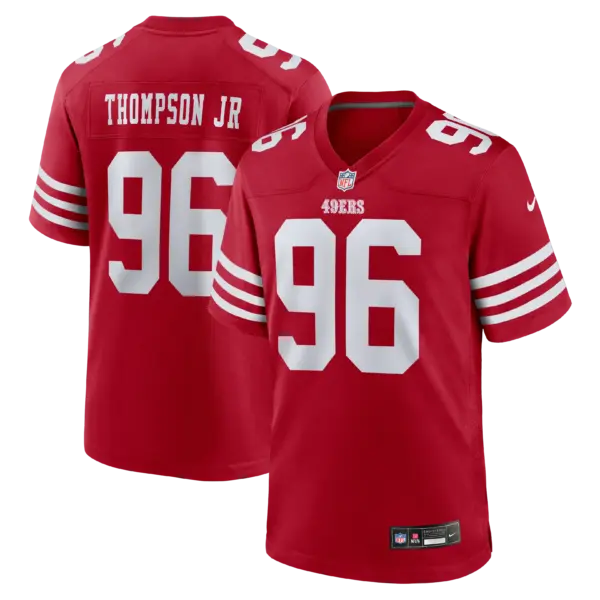 San Francisco 49ers James Thompson Jr Vapor Limited Jersey - All Stitched - Scarlet
