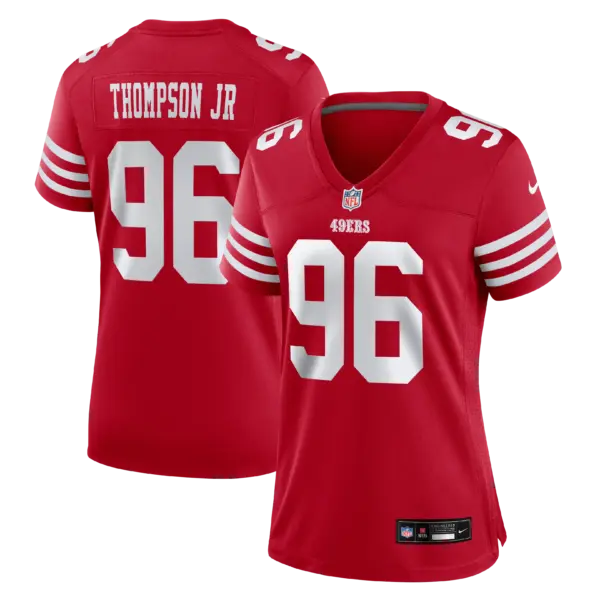 Women's San Francisco 49ers James Thompson Jr Vapor Limited Jersey - All Stitched - Scarlet