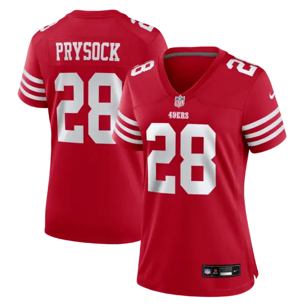 Women's San Francisco 49ers Ephesians Prysock Vapor Limited Jersey - All Stitched - Scarlet