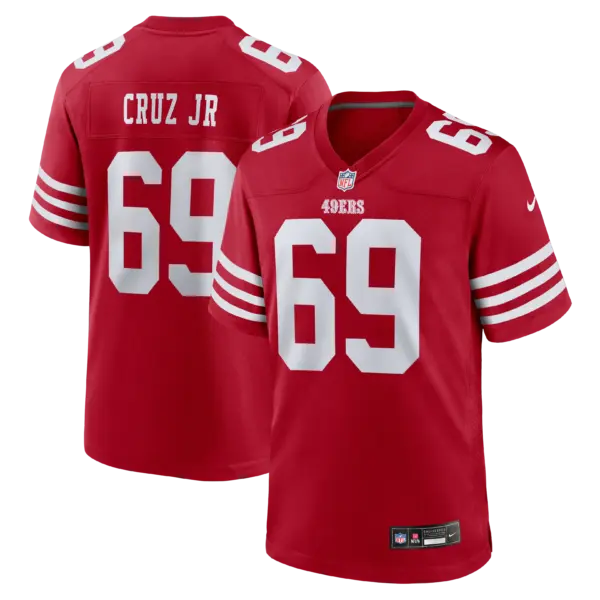 San Francisco 49ers Enrique Cruz Jr. Vapor Limited Jersey - All Stitched - Scarlet