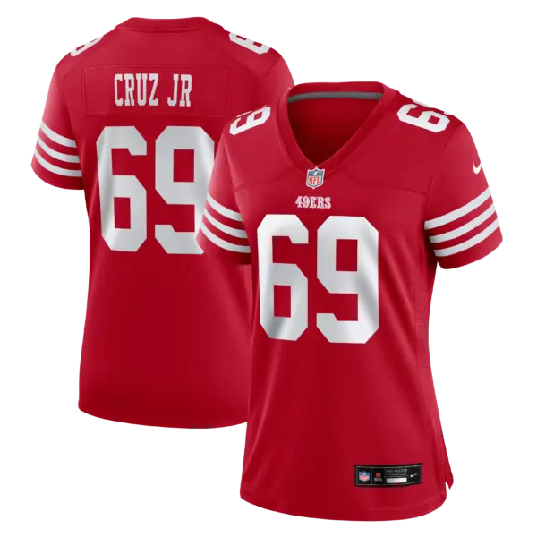 Women's San Francisco 49ers Enrique Cruz Jr. Vapor Limited Jersey - All Stitched - Scarlet