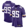 Minnesota Vikings Caleb Banks Vapor Limited Jersey - All Stitched - Purple