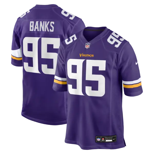 Minnesota Vikings Caleb Banks Vapor Limited Jersey - All Stitched - Purple